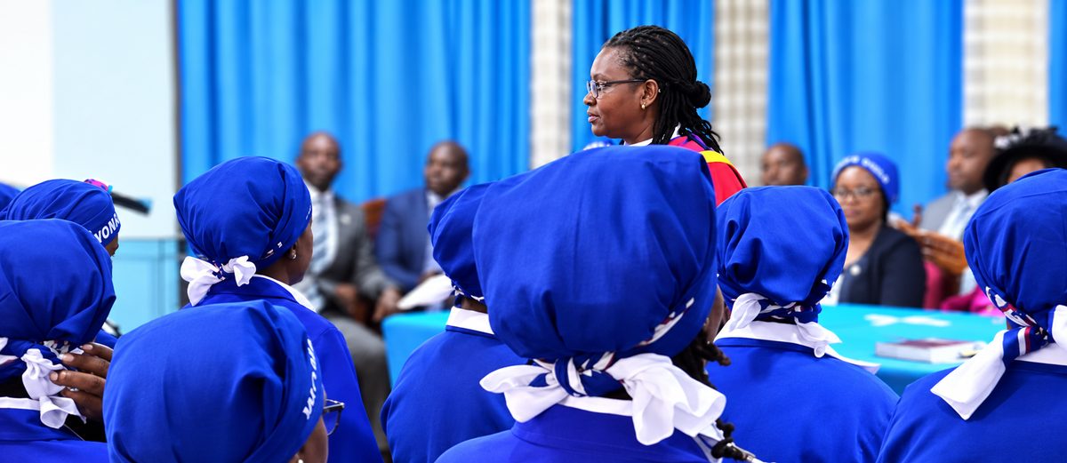 Rev. Dr. Josephine W. Mutuota with the PCEA Women's Guild